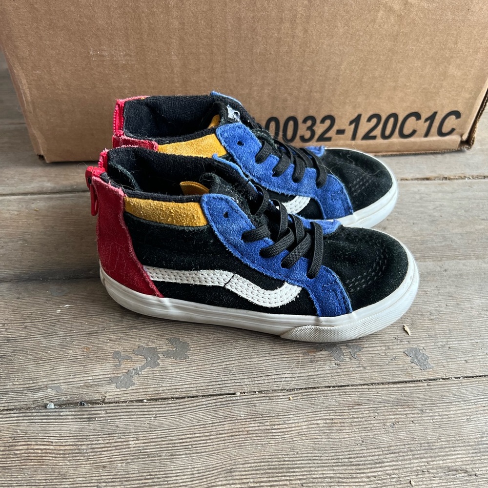 Toddler Multicolored High Top Vans